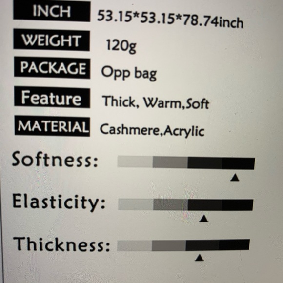 CASHMERE SCARF BURGUNDY - Picture 2 of 3